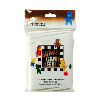 Sleeves Clear Oversize - 100 Board Game Sleeves 82x124mm