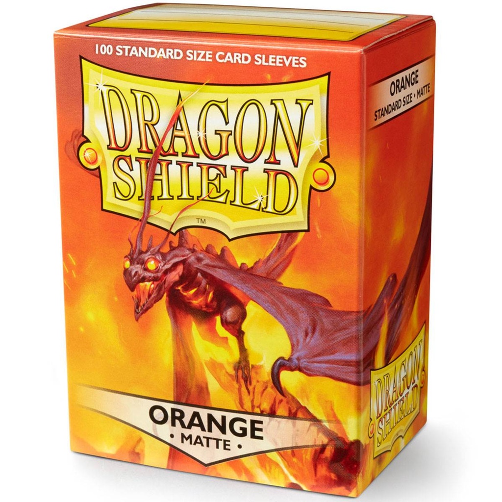 Dragon Shield : Matte Orange STANDARD Sleeves (x100)