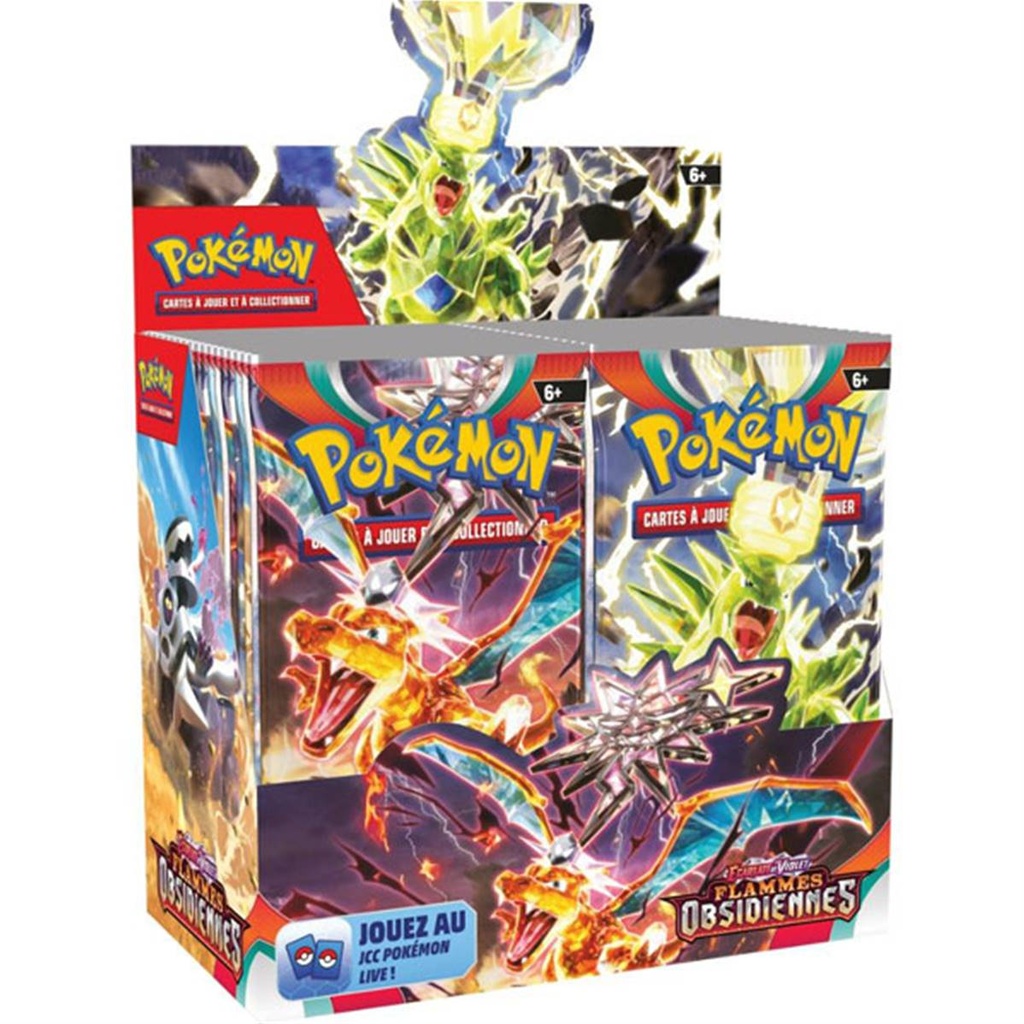 Pokémon EV03 : Display de Boosters Ecarlate et Violet Flammes Obsidiennes