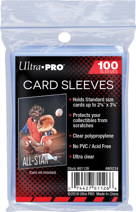 Ultra PRO : Sleeves Standard Soft Transparent (x100)