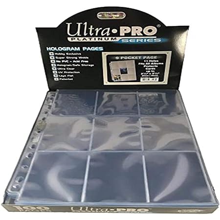Ultra PRO : 100 pages de classeur Platinum - 9 pochettes
