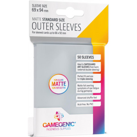 GameGenic GG : Outer Sleeves - Matte Standard SizeGamegenic (x50)