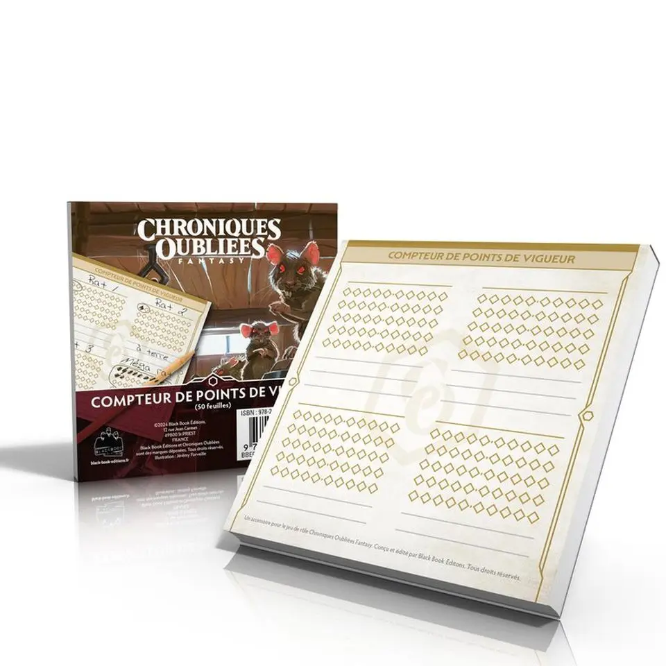 Chroniques Oubliées Fantasy : Compteurs de Points de Vigueur