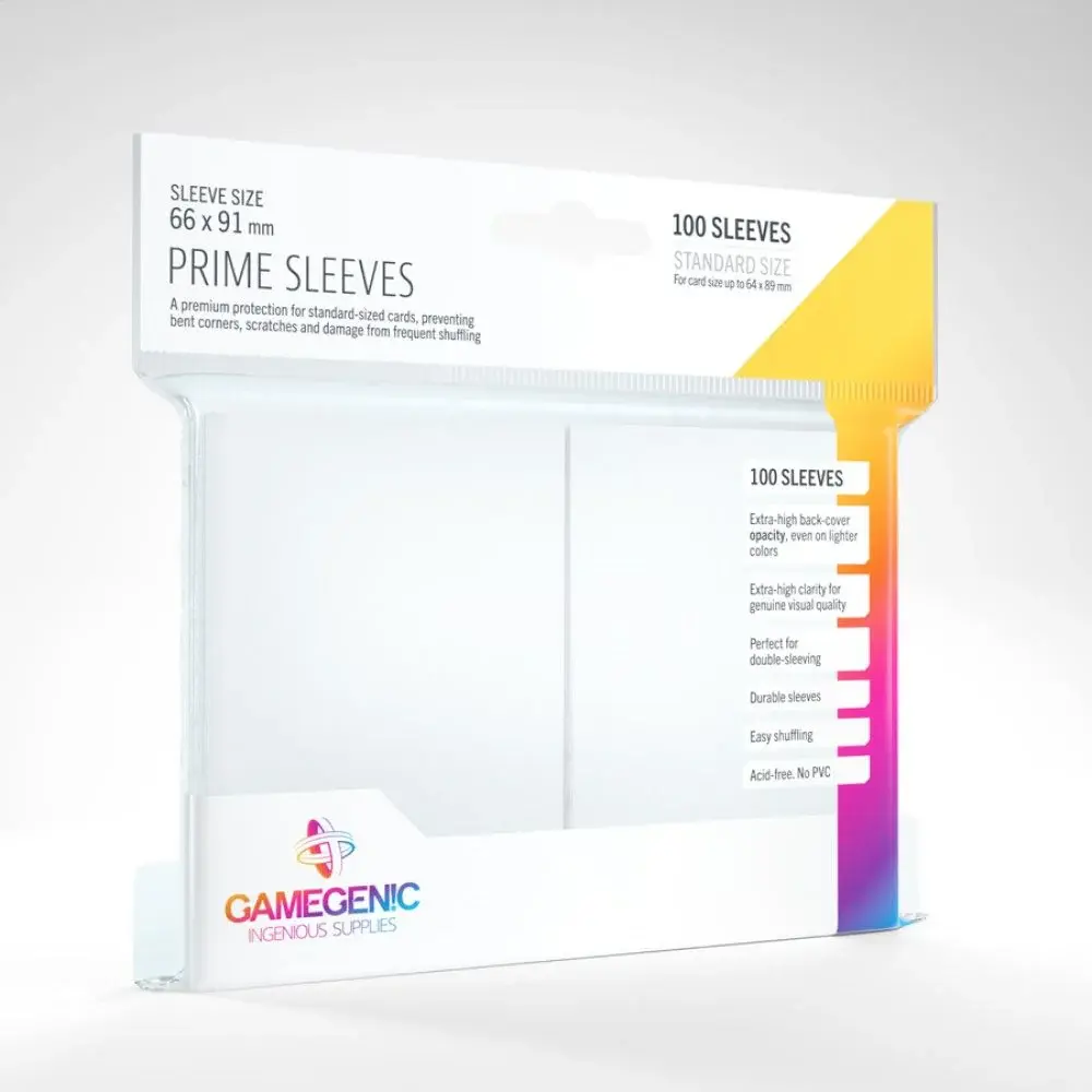 GG : Sleeves Prime White Gamegenic (x100)