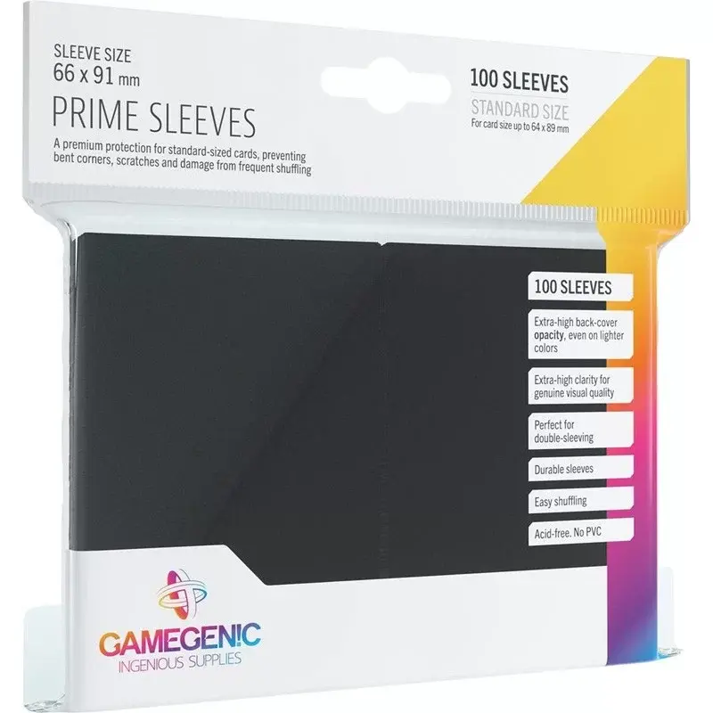 GG : Sleeves Prime Black Gamegenic (x100)