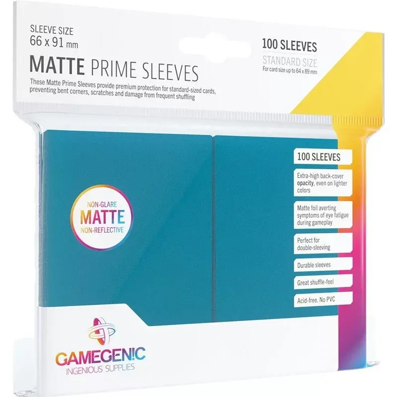 GG : Sleeves Matte Prime Blue Gamegenic (x100)