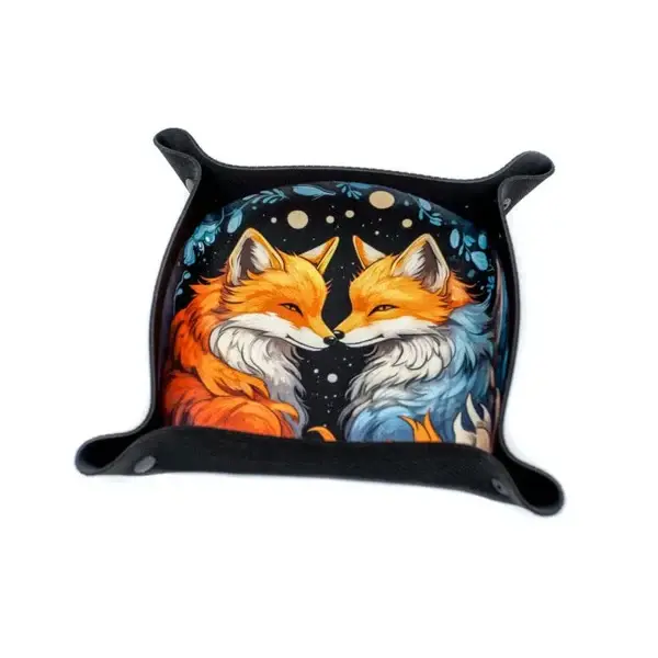 Dice Tray Piste à dés Renards - Foxy Souls 22x22 cm