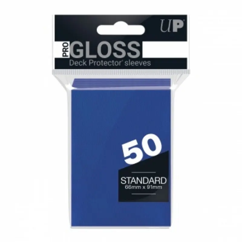 Ultra PRO : Sleeves Standard Bleu Gloss (x50)