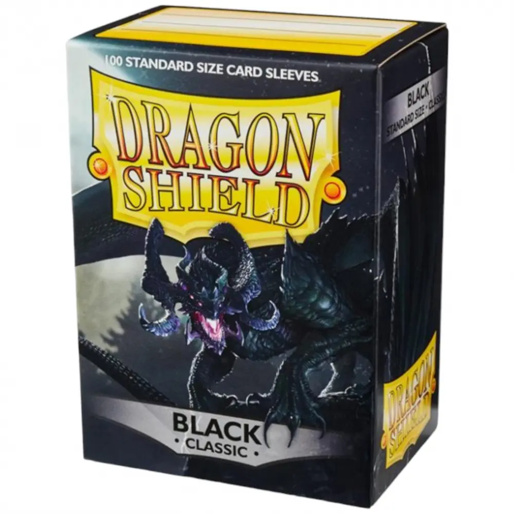 Dragon Shield - Standard Sleeve -Classic Black (×100)
