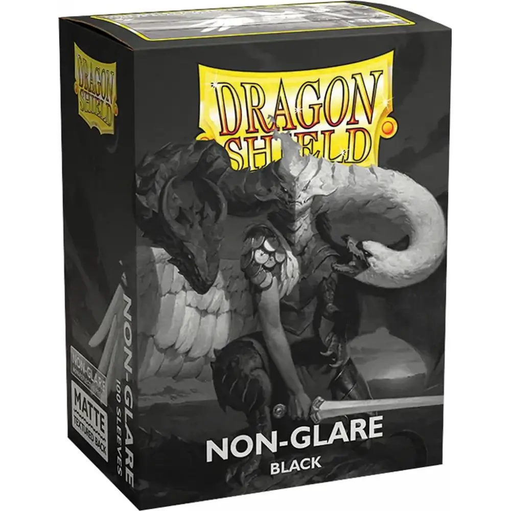 Dragon Shield - Standard Sleeve -Non Glare Black V2 (×100)