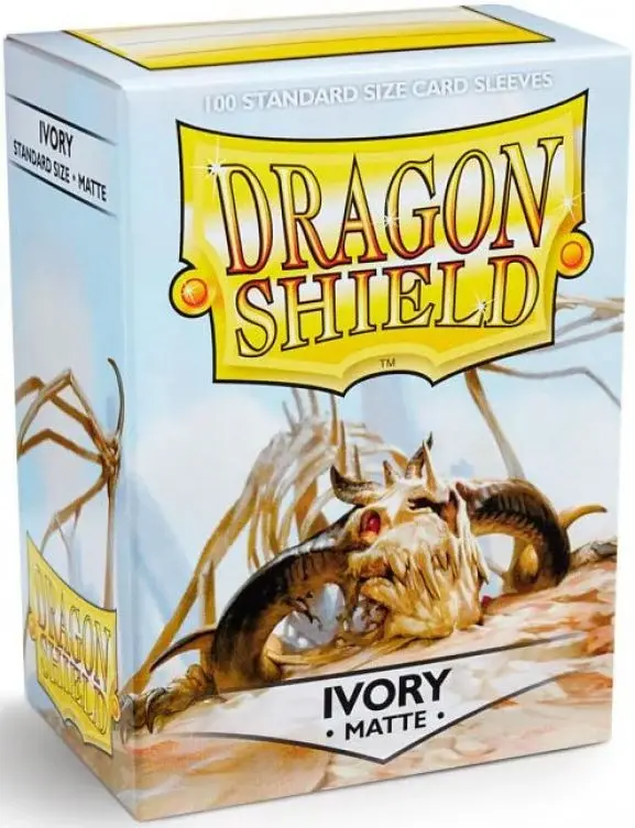Dragon Shield - Standard Sleeves - Matte Ivory (x100)