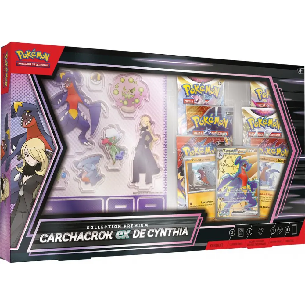 Pokémon : Coffret Premium Carchacrok-ex de Cynthia