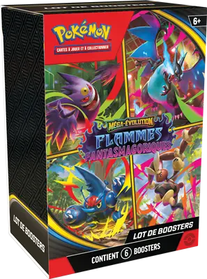 Pokemon : Bundle ME02 - 6 boosters Flammes Fantasmatiques