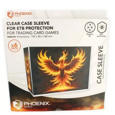 PHOENIX SHIELD - Boite de 6 protection PVC pour ETB Pokemon