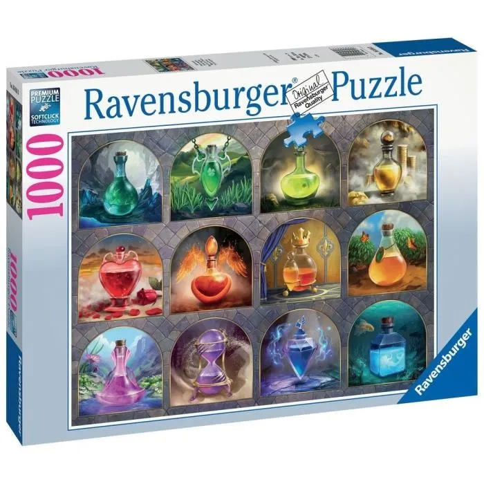 Puzzle 1000 pièces : Potions magiques