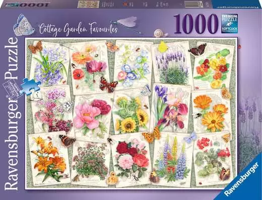 Puzzle 1000 pièces : Affiches Fleurs du Jardin