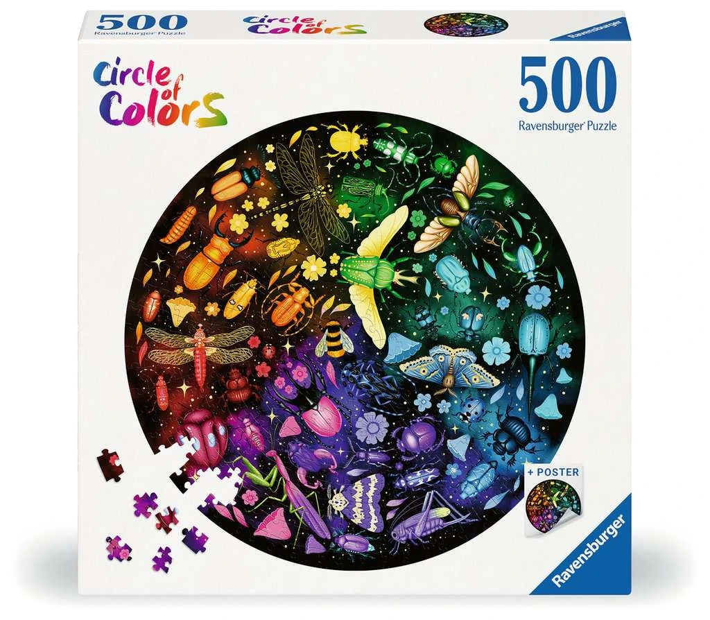 Puzzle 500 pièces Circle Of Colors : Insectes