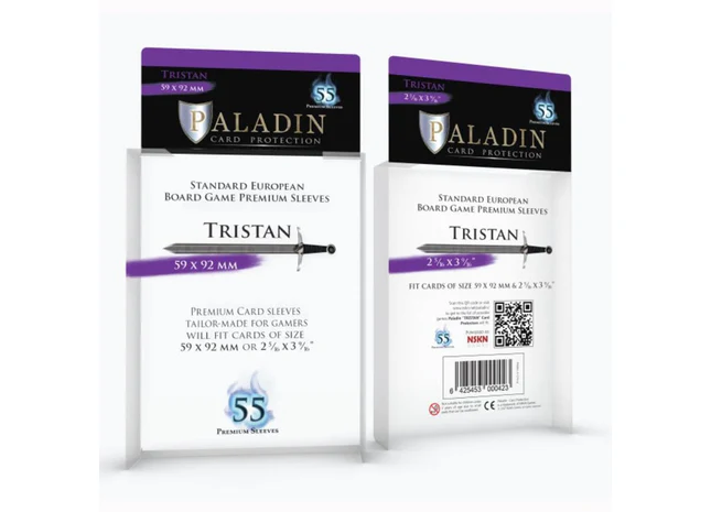 Paladin Sleeves - Tristan Premium Standard European 59x92mm
