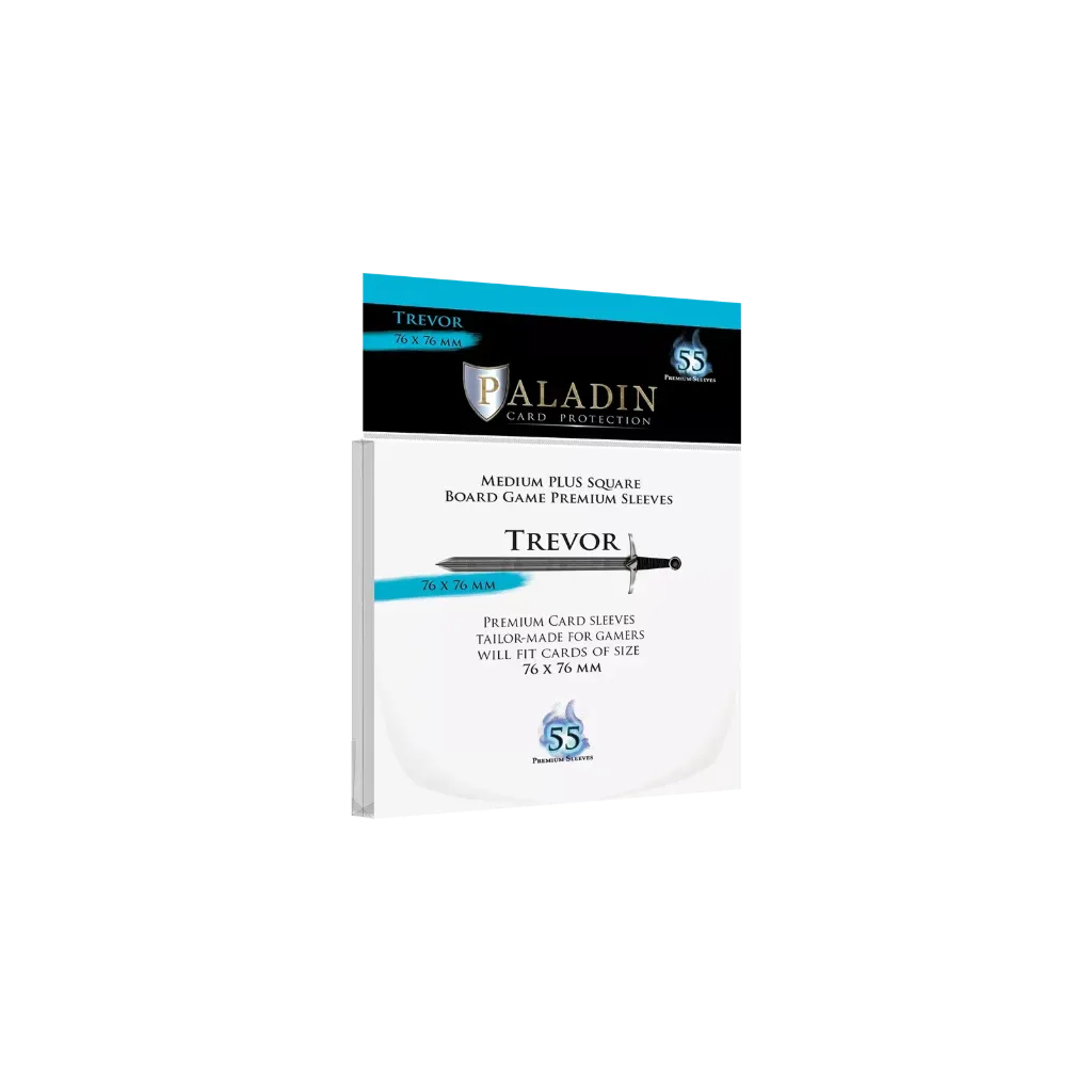 Paladin Sleeves - Trevor Premium Medium+ Square 76x76mm