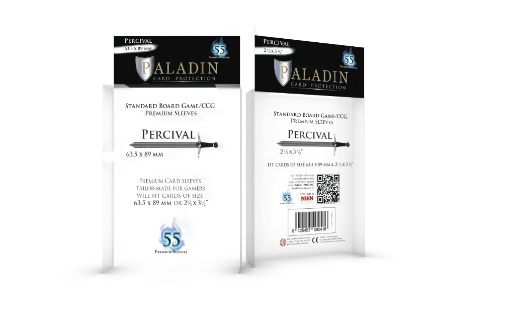 Paladin Sleeves - Percival Premium Standard Board Game/CCG 63.5x89mm
