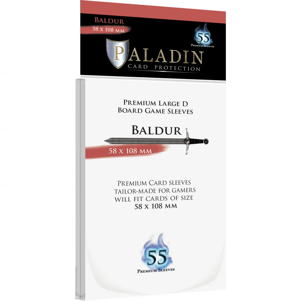 Paladin Sleeves - Baldur Premium Large D 58x108mm