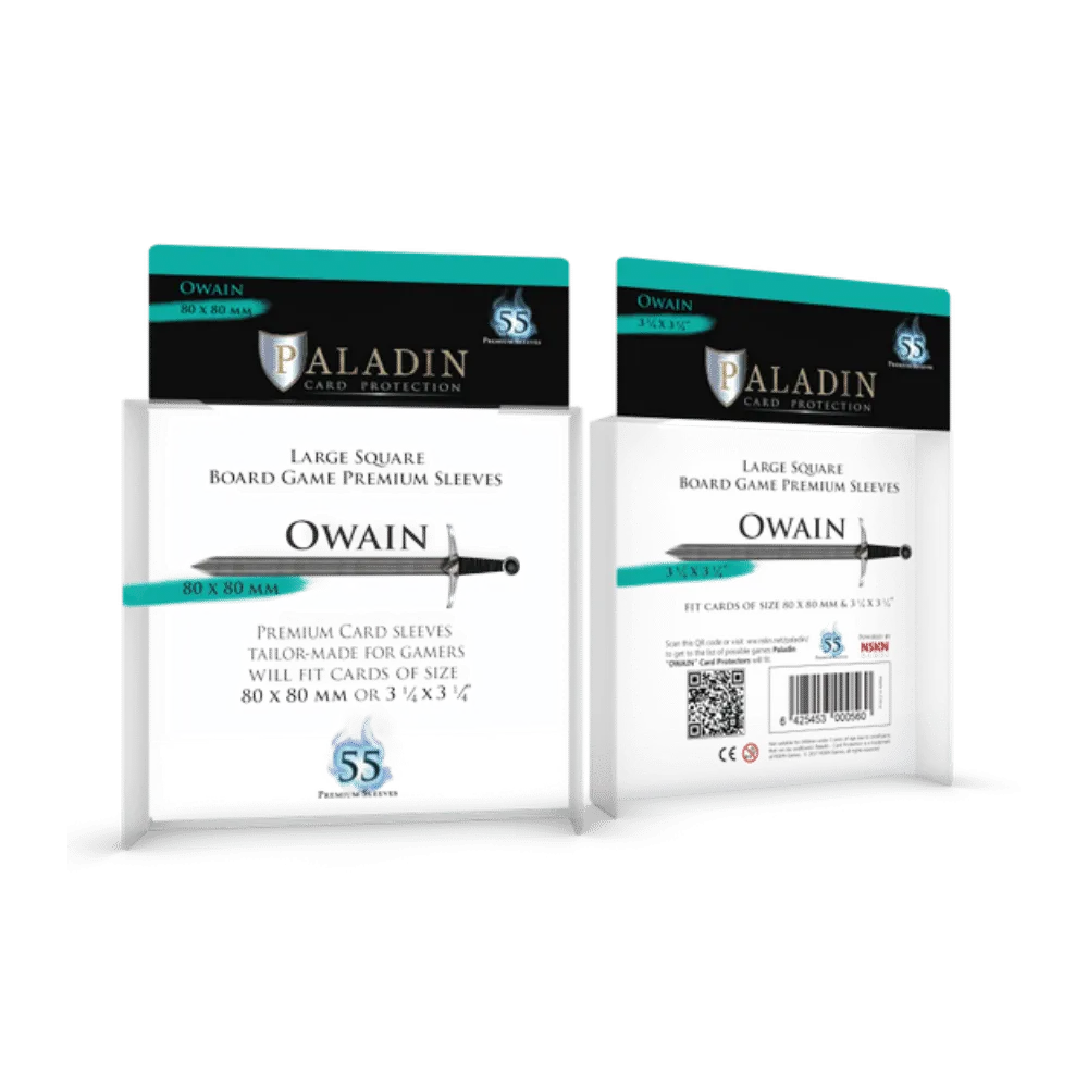 Paladin Sleeves - Owain Premium Large Square 80x80mm