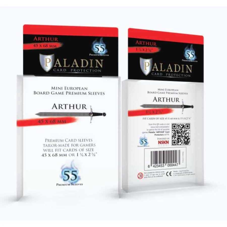 Paladin Sleeves - Arthur Premium Mini European 45x68 mm