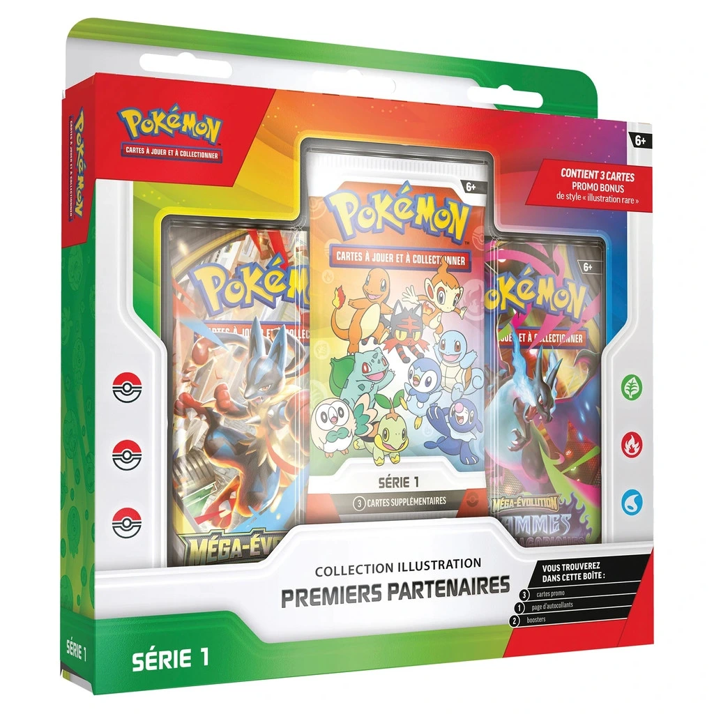 Pokémon - Coffret Pokémon Collection Illustration Premiers Partenaires Série 1