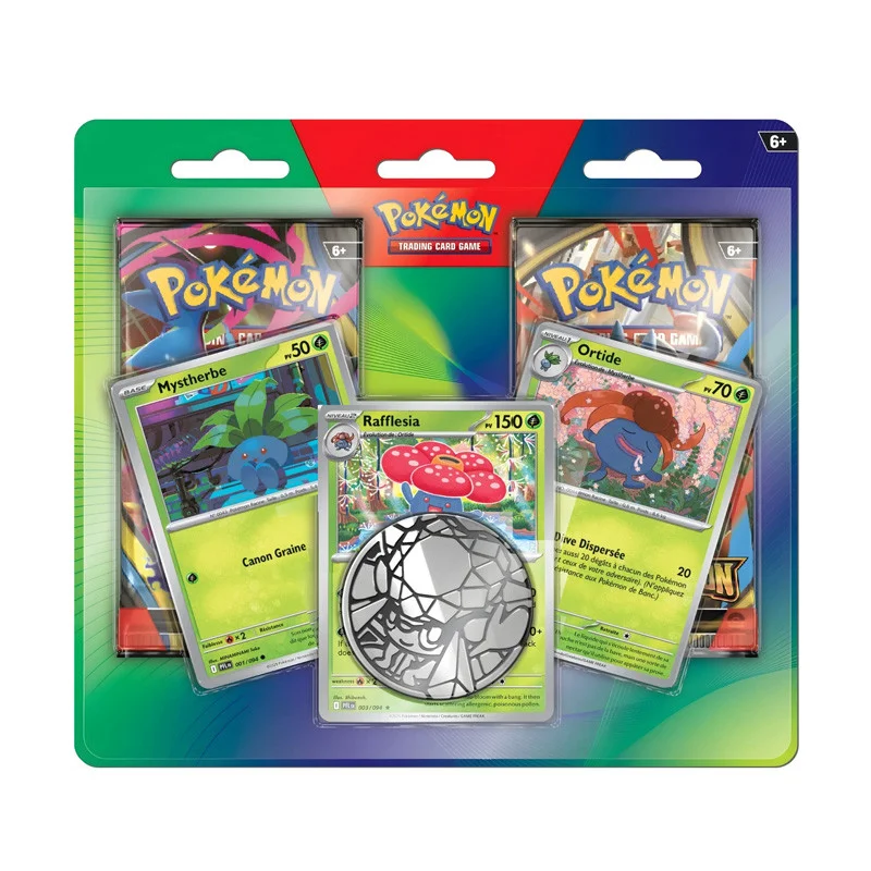 Pokemon : pack 2 boosters Mystherbe Ortide Raflesia (mars 26)
