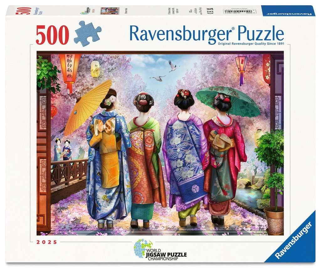 Puzzle 500 pièces : Promenade fleurie