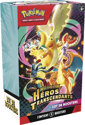 Pokemon ME2.5 : Bundle - 6 boosters Héros Transcendants