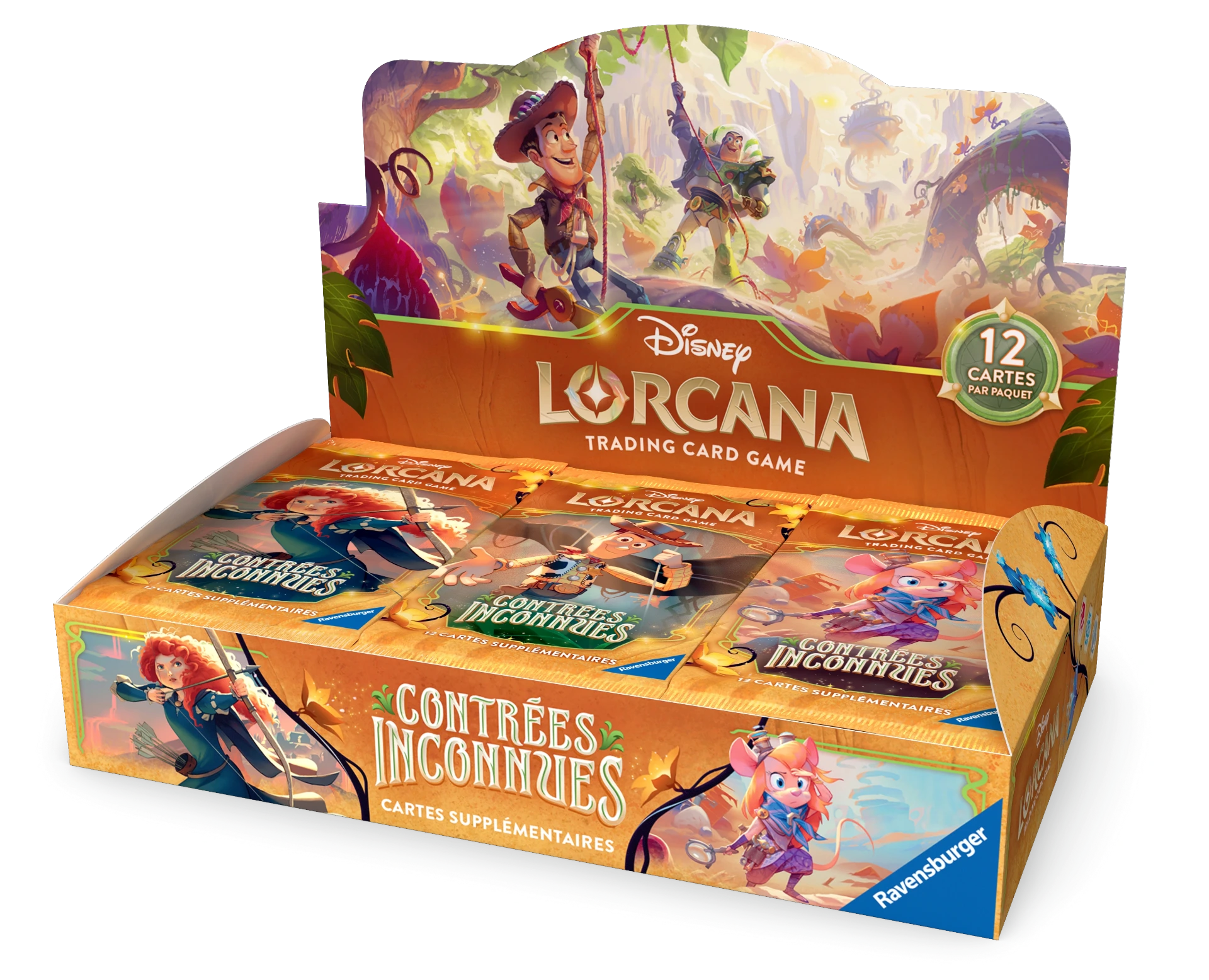 Disney Lorcana set 12 Contrées Inconnues : Display