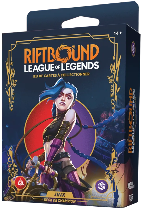 [RB-01PD01-FR] Jinx Riftbound LOL : Deck Champion Jinx  Set 1 - Origines FR