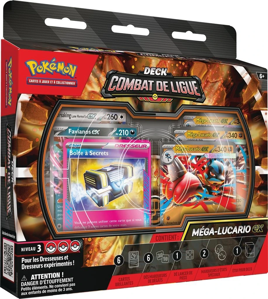 Pokémon : Deck Combat de Ligue Mega-Lucario Ex FR