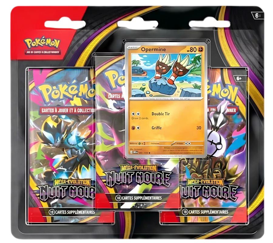 Pokemon ME05 : Tripack pack 3 boosters Opermine Nuit Noire