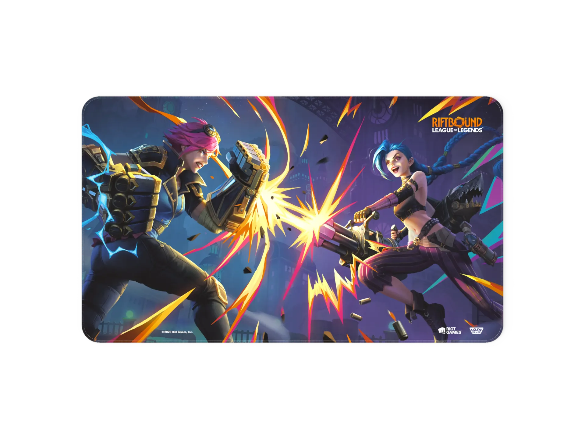 [RB-04PM01-EN] Riftbound: League of Legends TCG - Vendetta Playmat Vi vs Jinx