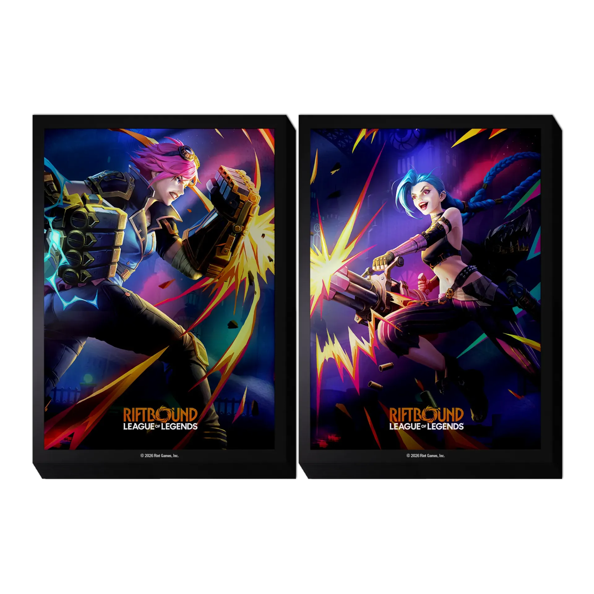 [RB-04AS01-EN] Riftbound: League of Legends TCG - Vendetta Vi vs Jinx (50+50 Sleeves)