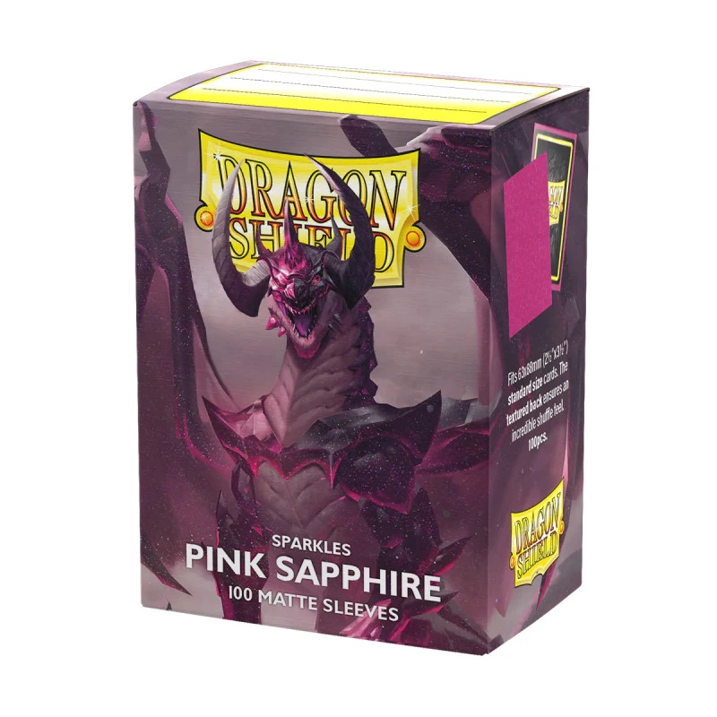 Dragon Shield - Standard Sleeves - Matte - Sparkles - Pink (x100)