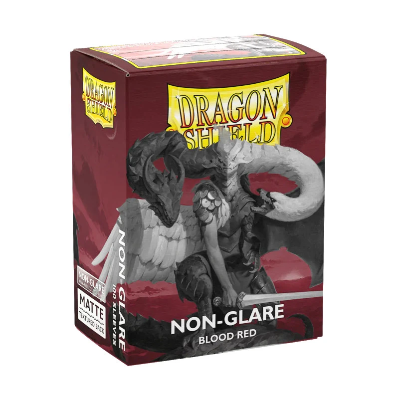 Dragon Shield - Standard Sleeves - Matte - Blood Red Non Glare (x100)