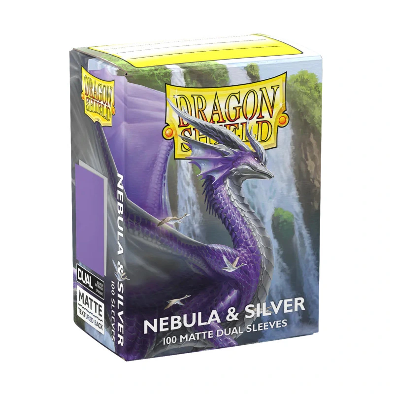 Dragon Shield - Standard Sleeves - Dual Matte - Nebula & Silver (x100)