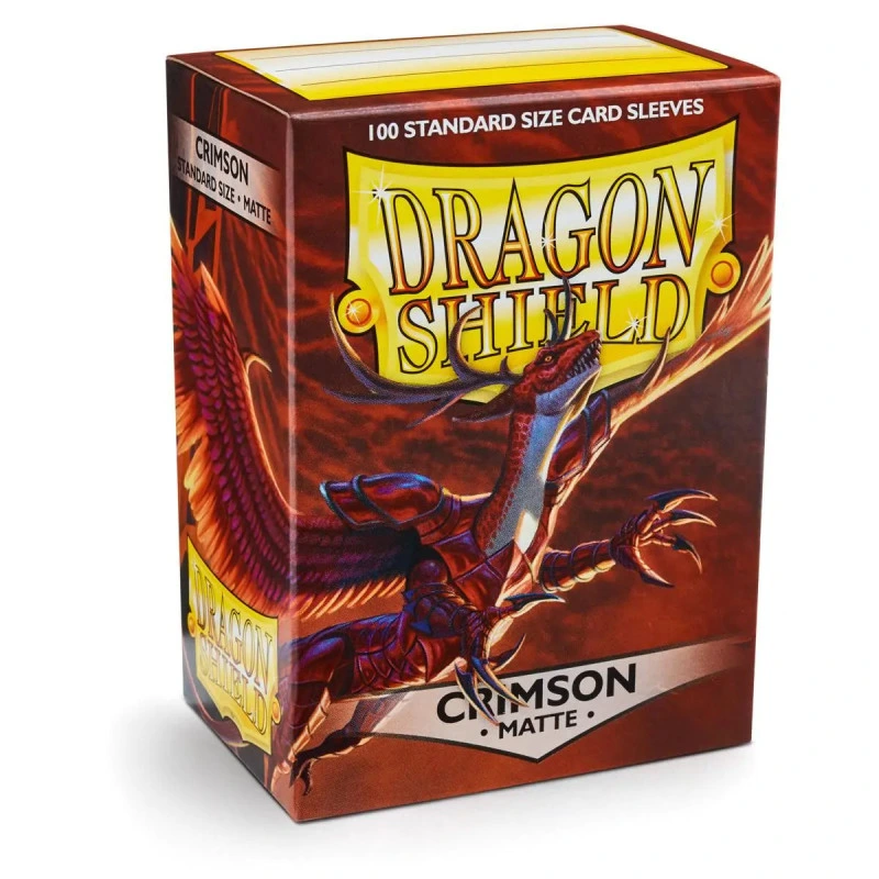 Dragon Shield - Standard Sleeves - Matte Crimson (x100)
