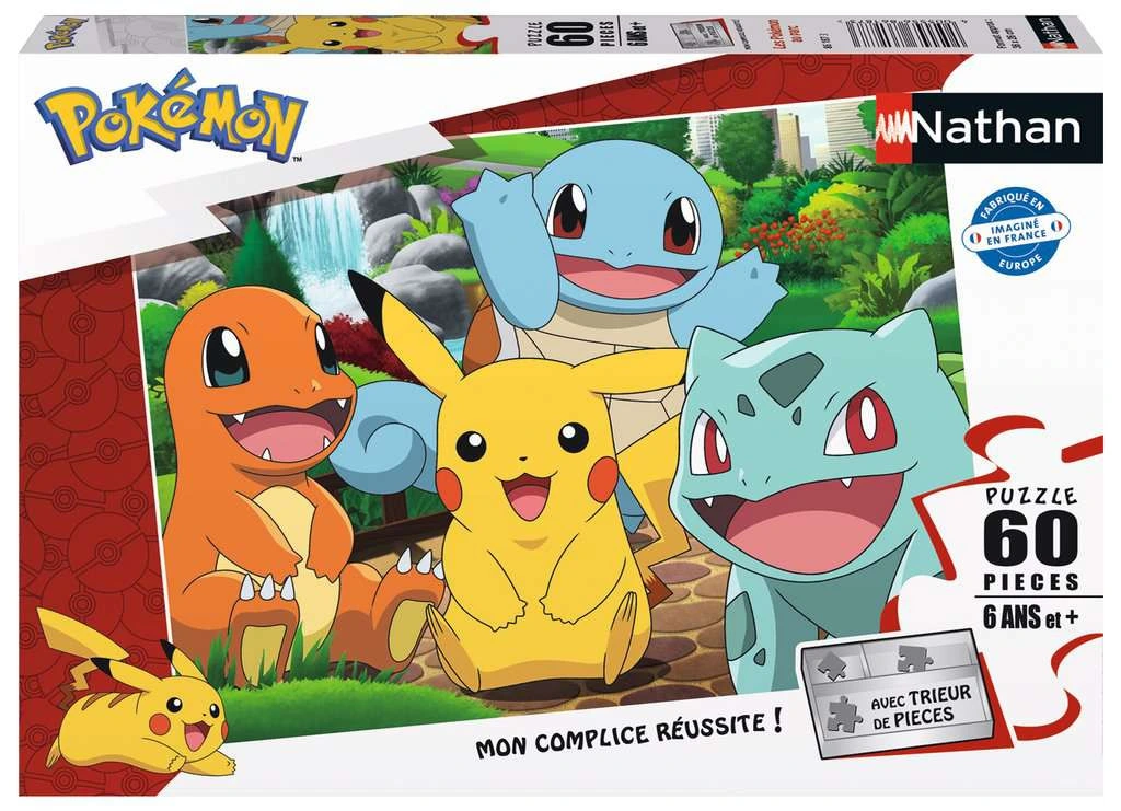 Puzzle 60 pièces : Pokémon au parc