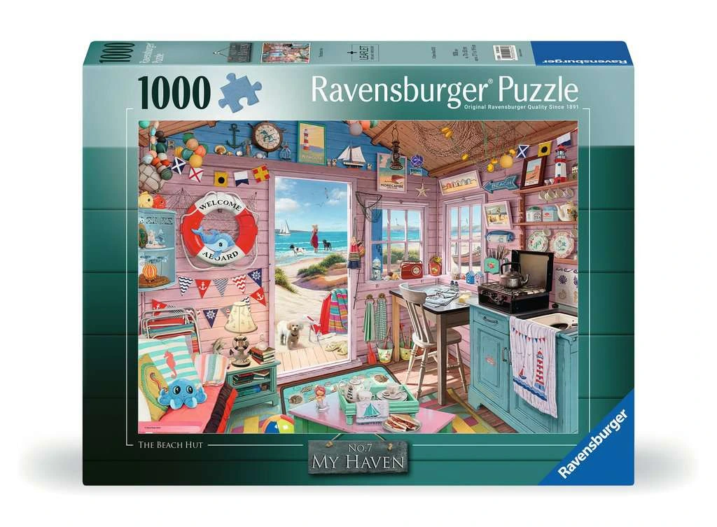 Puzzle 1000 pièces : Cabanon de la plage
