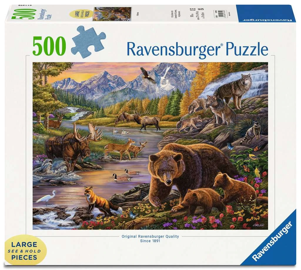 Puzzle 500 pièces larges : La Nature sauvage