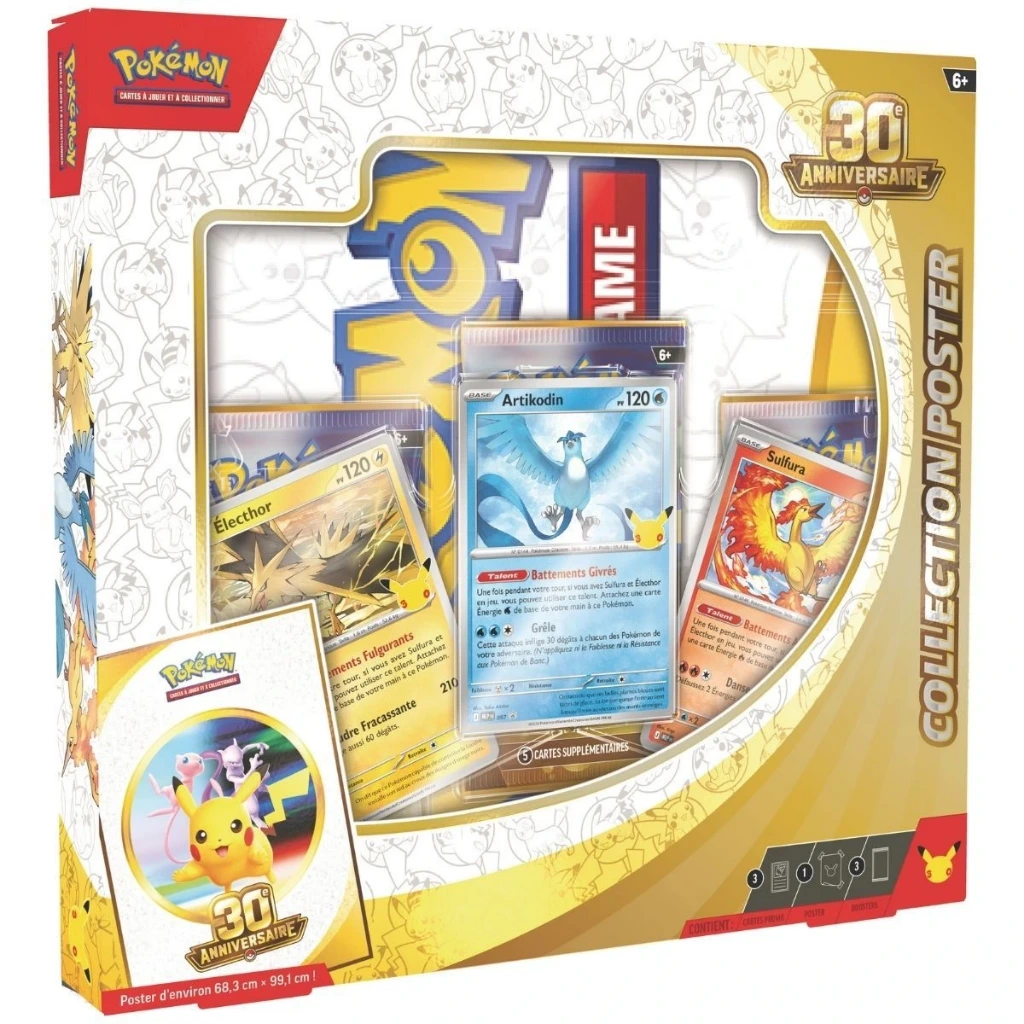 Pokemon 30 Ans : Coffret Poster