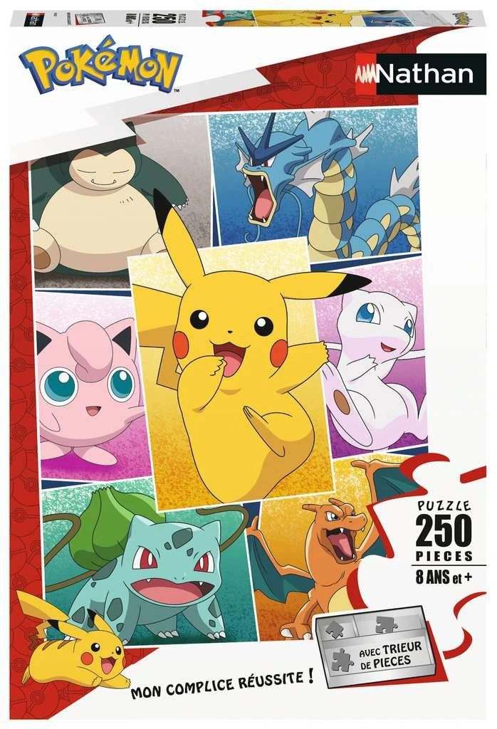 Puzzle Enfants 250 pièces - Types de Pokémon