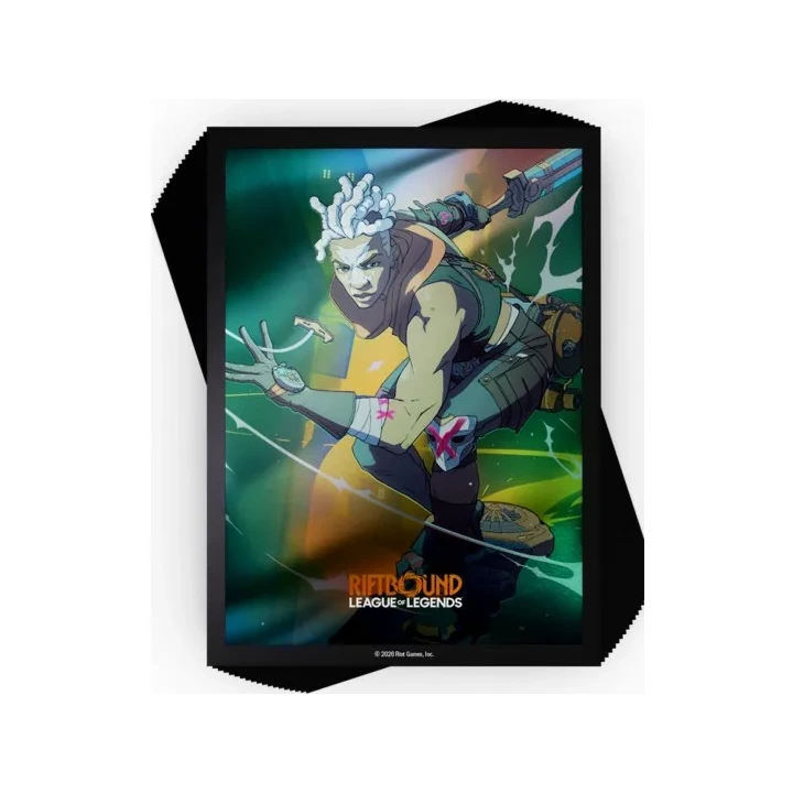 [RIFTBOUND JCC - Riftbound: Radiance - Art Sleeve Ekko, boy who shattered time] Riftbound: League of Legends TCG - Radiance Protège-cartes illustrés Ekko