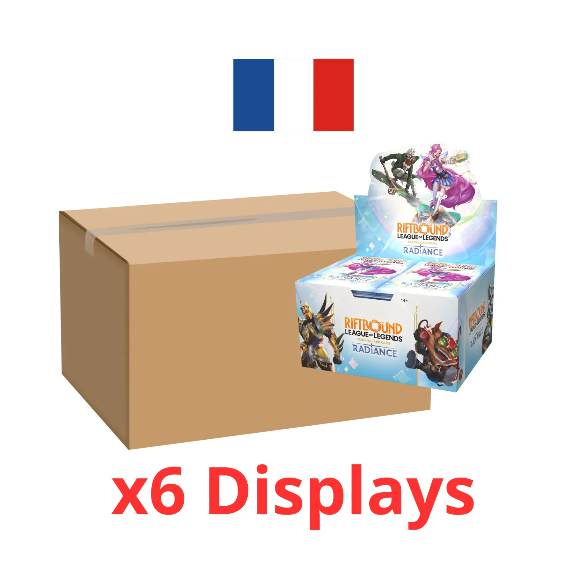 Riftbound : League of Legends TCG - Radiance Case 6 displays - FR