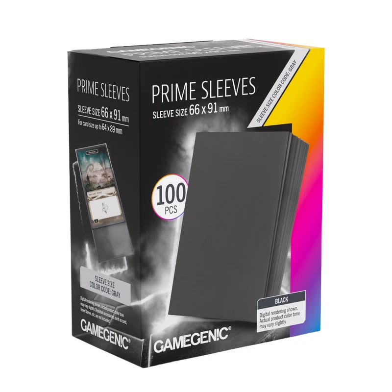 GG Gamegenic : Prime Sleeves Black 66x91 cm