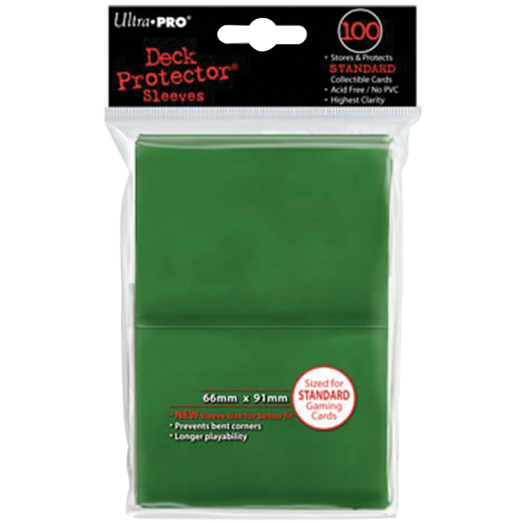 Ultra PRO : Paquet 100 Sleeves Standard Vert